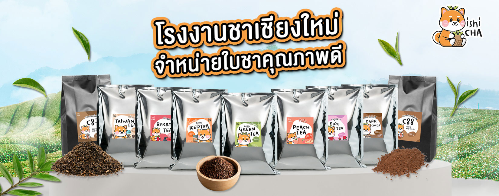 อิชิชา ishi cha thailand-โรงงานชาเชียงใหม่ จำหน่ายใบชาคุณภาพดี